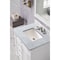 James Martin Vanities Bristol 30in Single Vanity, Bright White w/ 3 CM Carrara Marble Top 157-V30-BW-3CAR - alternate 5